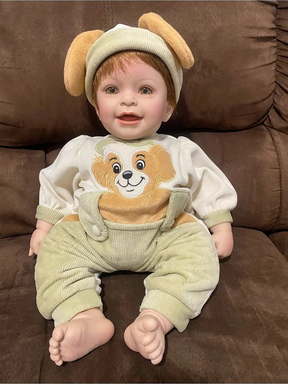 Adora Boy Baby Doll with Dog Outfit Red Hair Retired
